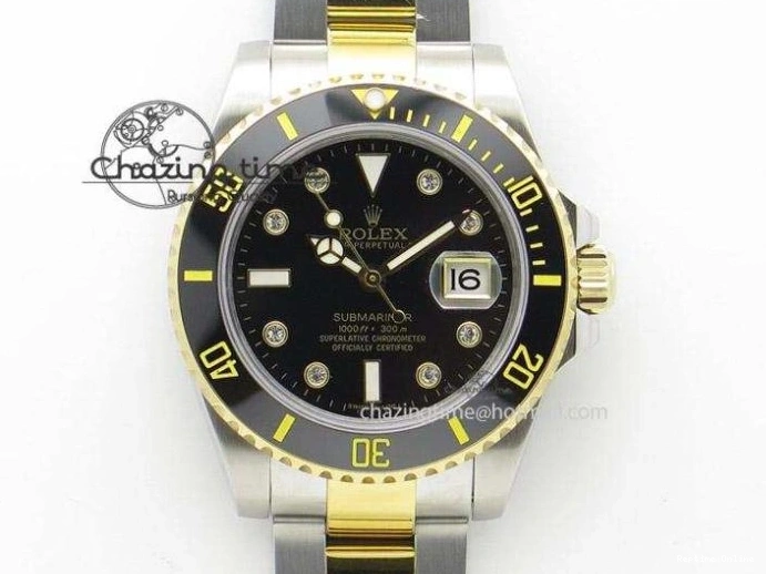 0218 Submariner 116613 LV VRF Best Edition YG Wrapped Bezel Green Dial on SS YG Bracelet A2836 MAX Version Compact 2920